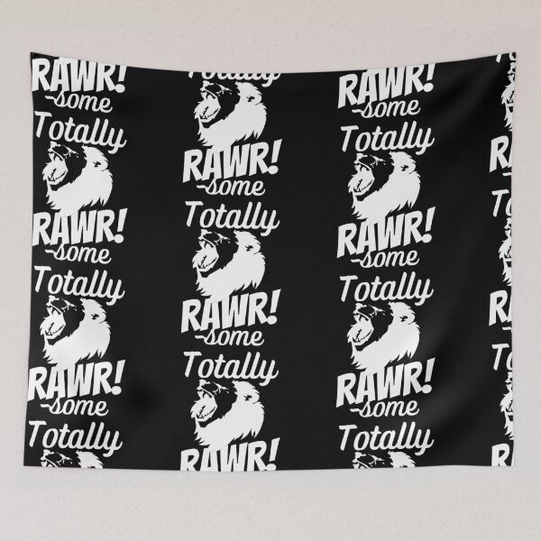 Item preview, Totally Rawrsome Fierce Lion White Design designed and sold by SweetAndSpice.