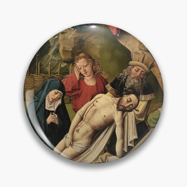 Item preview, Religious Art - Painting of Christ's Entombment  designed and sold by KnightandMoon.
