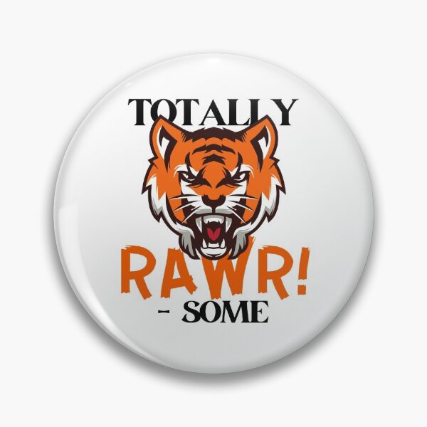 Item preview, Totally Rawrsome Fierce Tiger Black Design designed and sold by SweetAndSpice.