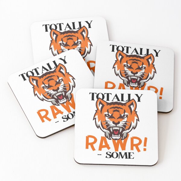 Item preview, Totally Rawrsome Fierce Tiger Black Design designed and sold by SweetAndSpice.
