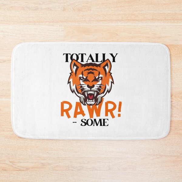 Item preview, Totally Rawrsome Fierce Tiger Black Design designed and sold by SweetAndSpice.