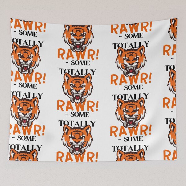 Item preview, Totally Rawrsome Fierce Tiger Black Design designed and sold by SweetAndSpice.