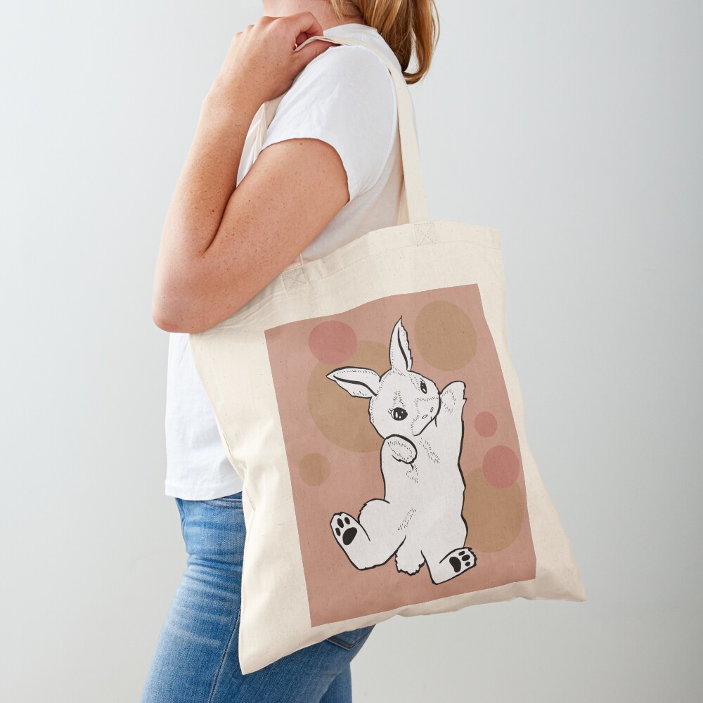 Adorable Baby Bunny Says Hello Tote Bag