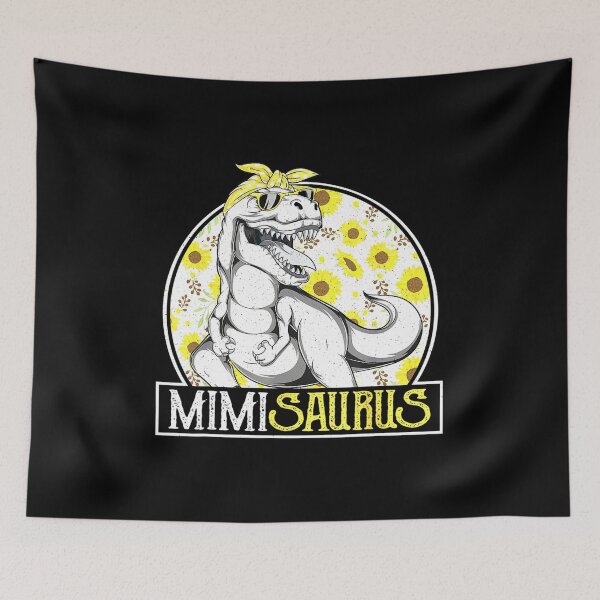 Item preview, Funny Mimi Saurus Sunflower Dinosaur Grandma T Rex designed and sold by LaVieFrench.