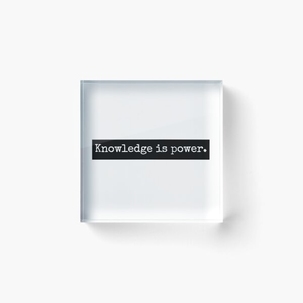 Item preview, Knowledge Is Power | Quote designed and sold by KarolinaPaz.