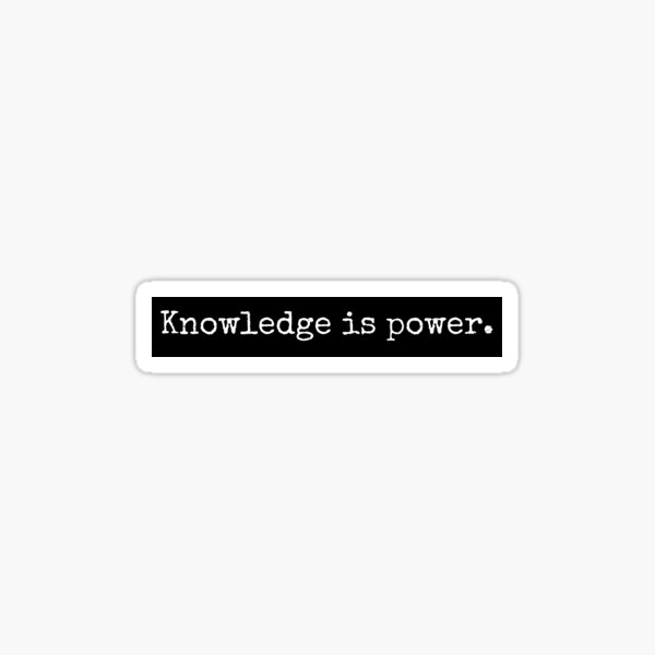 Item preview, Knowledge Is Power | Quote designed and sold by KarolinaPaz.