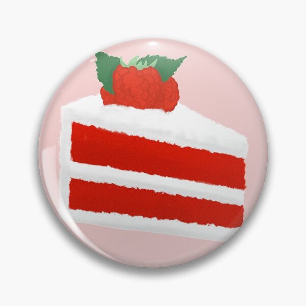 Item preview, Red velvet cake with raspberries designed and sold by OnSpecStudio.