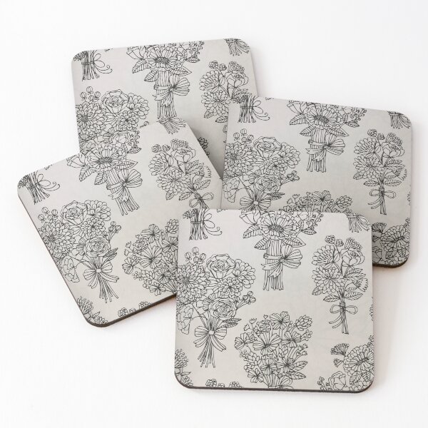 Item preview, Bouquets of Flowers (in black and white)  designed and sold by T1D4ever.