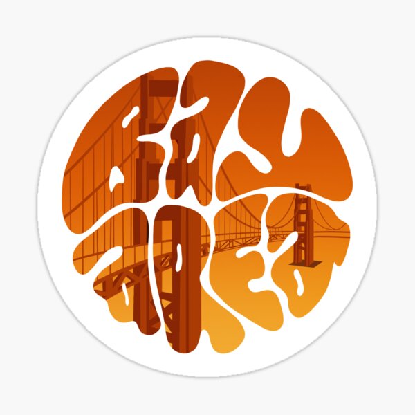 Item preview, Bay Area Sticker designed and sold by monkeyseemiado.