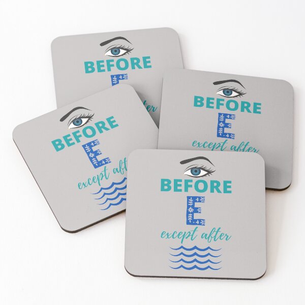 Item preview, I before E except after C. designed and sold by NinjaPug.