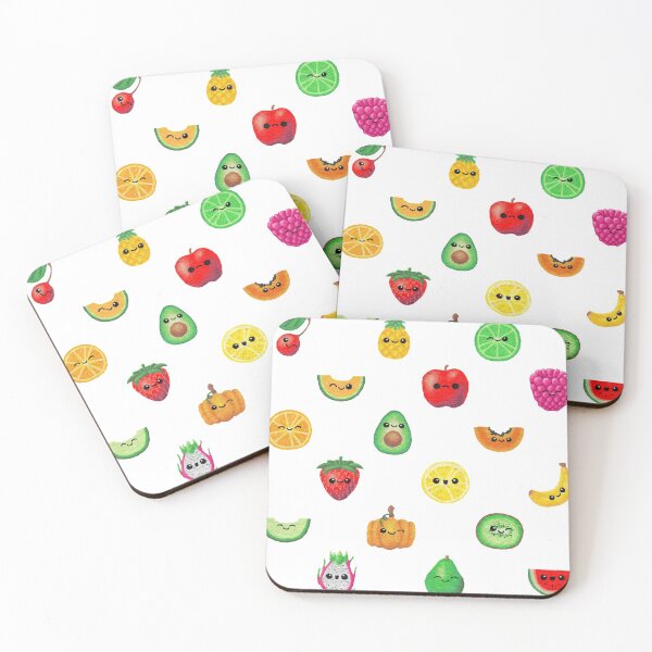 Item preview, Kawaii Fruit Tile designed and sold by Omelette2.