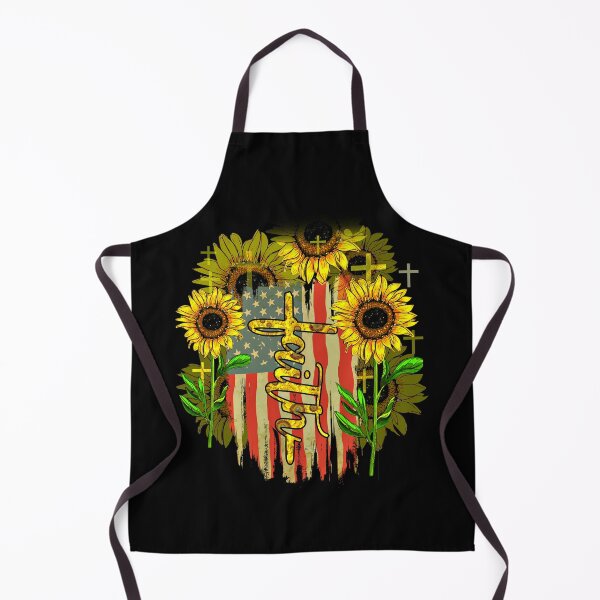 Item preview, Faith Hope Love Cross Sunflower USA Flag designed and sold by BaseStore.