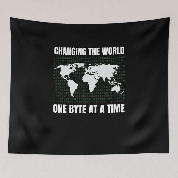 Item preview, Changing The World One Byte At A Time designed and sold by Crafty-Mornings.