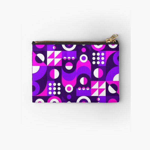 Item preview, Bright Pink, Purple, Black and White Geometric designed and sold by pugmom4.