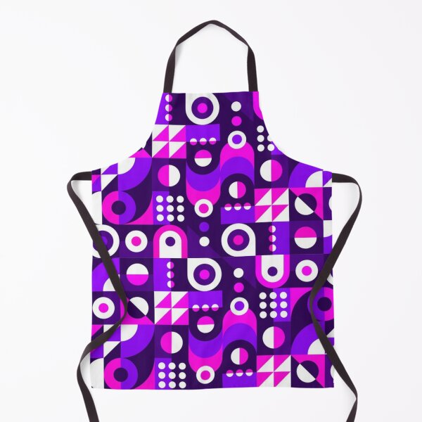 Item preview, Bright Pink, Purple, Black and White Geometric designed and sold by pugmom4.