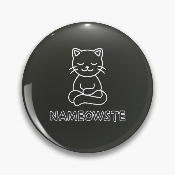 Item preview, Cute Cat Doing Yoga (Nameowste) Minimalist designed and sold by bulaklakin.