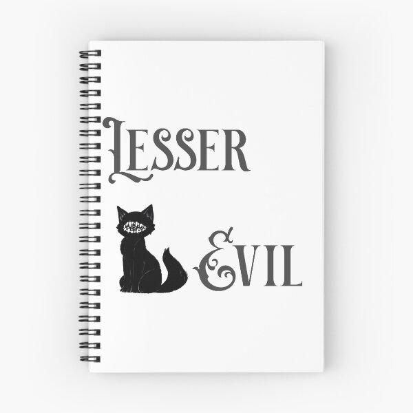Item preview, Lesser of the two evils, but still pretty evil. designed and sold by hillary marek.