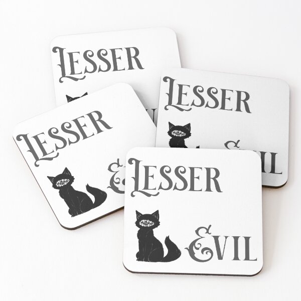 Item preview, Lesser of the two evils, but still pretty evil. designed and sold by hillary marek.