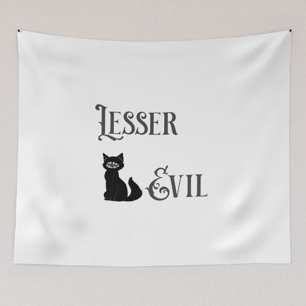 Item preview, Lesser of the two evils, but still pretty evil. designed and sold by hillary marek.