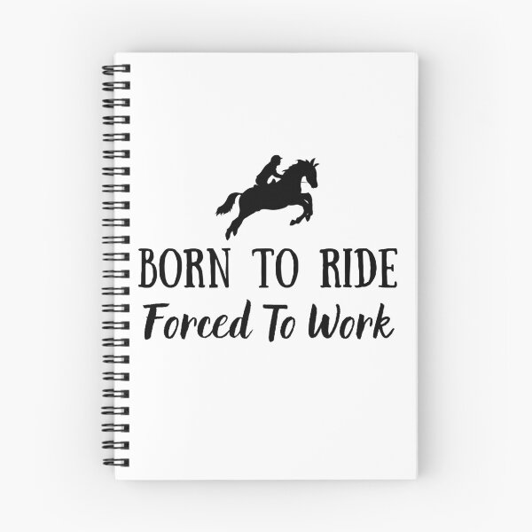 Item preview, Horse Lover Design | Horse Lover Gift | Born To Ride Forced To Work | Funny Horse Gift designed and sold by Presto Prints Design.