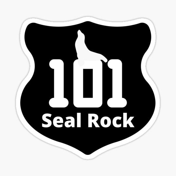 Artikel-Vorschau von Seal Rock, Oregon Highway 101 Schwarz, designt und verkauft von DansDankDesigns.