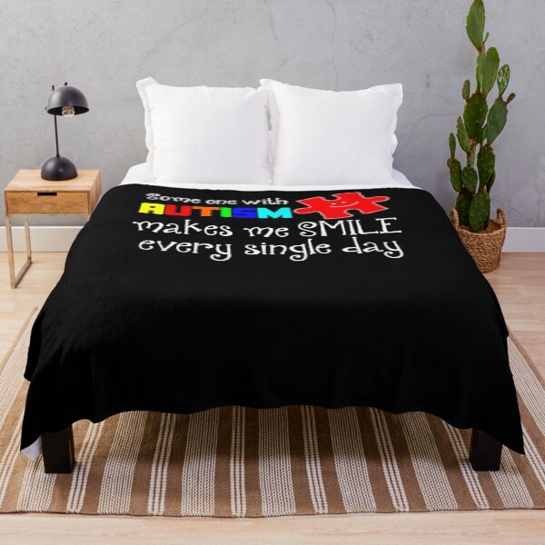 Item preview, Some one autism makes me smile every single day T-shirt designed and sold by JaylanSchultzI.