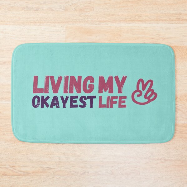 Item preview, Living My Okayest Life Design Pattern and Typography designed and sold by NightGleam.