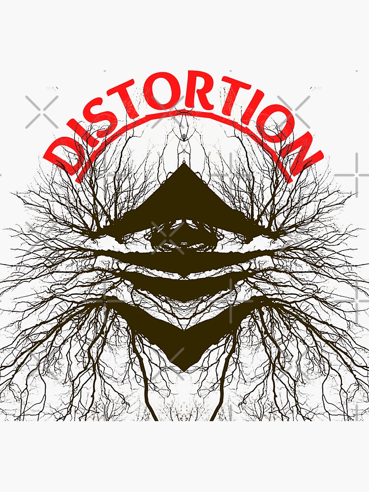 "Distortion Pedal Amplified Music Punk Rock Metal Loud" Sticker for