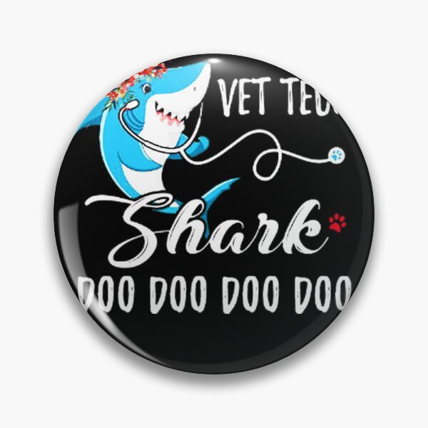 Item preview, Vet Tech Shark doo doo doo shirt (2) designed and sold by JaylanSchultzI.