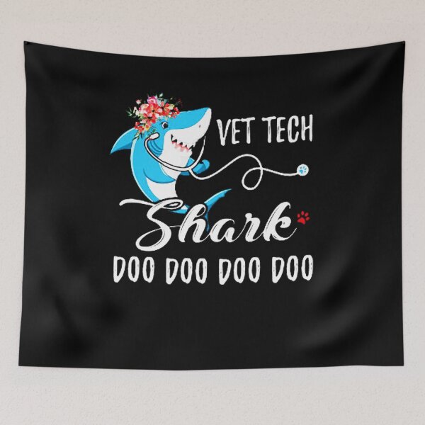 Item preview, Vet Tech Shark doo doo doo shirt (2) designed and sold by JaylanSchultzI.