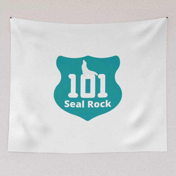 Item preview, Seal Rock, Oregon Highway 101 Blue designed and sold by DansDankDesigns.