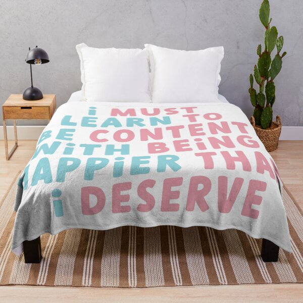Item preview, Pride and Prejudice Quote: I must learn to be content with being happier than I deserve designed and sold by rissidesigns.