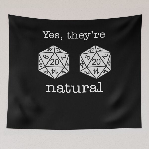 Item preview, Yes, they're Natural 20 d20 dice funny RPG gamer T Shirt designed and sold by JaylanSchultzI.