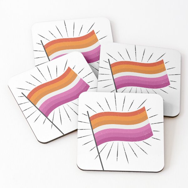 Item preview, Retro Lesbian Pride Flag designed and sold by lavenderhearts.