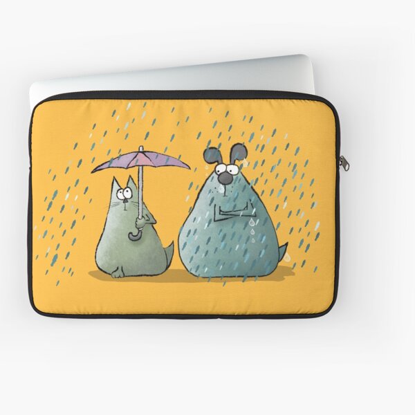 Rain - Cat and Dog Laptop Sleeve