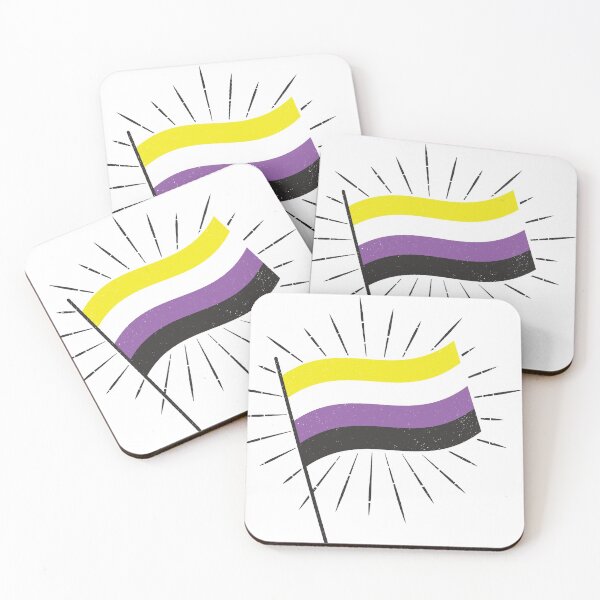 Item preview, Retro Nonbinary Pride Flag designed and sold by lavenderhearts.