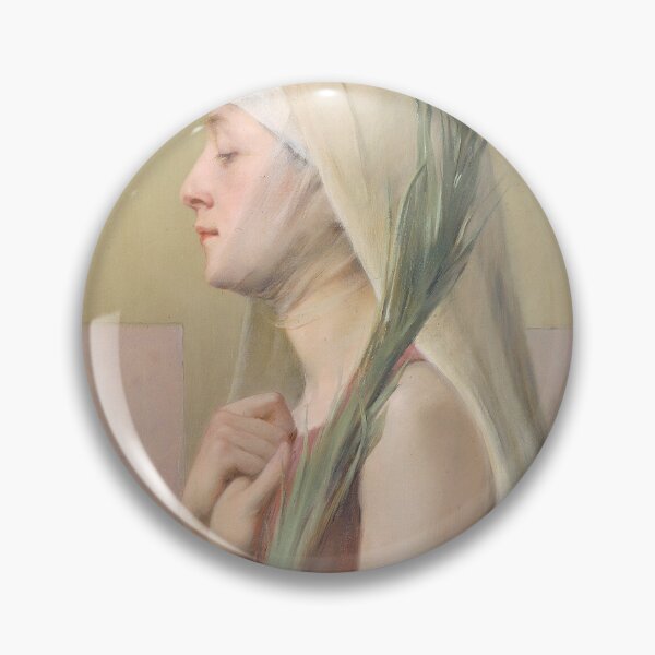 Item preview, Religious Art - Painting of Saint Thechla  designed and sold by KnightandMoon.