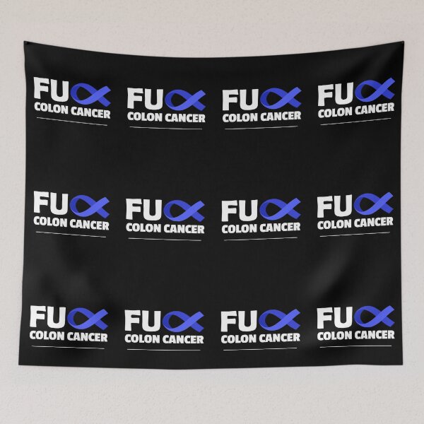 Item preview, Colon Cancer Awareness Wear Dark Blue Ribbon designed and sold by thebeardedscot.