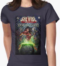 SheVibe Sliquid Cover Art Women's Fitted T-Shirt