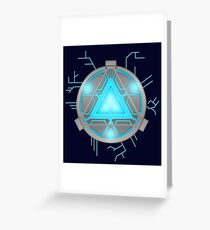 arc reactor Greeting Card