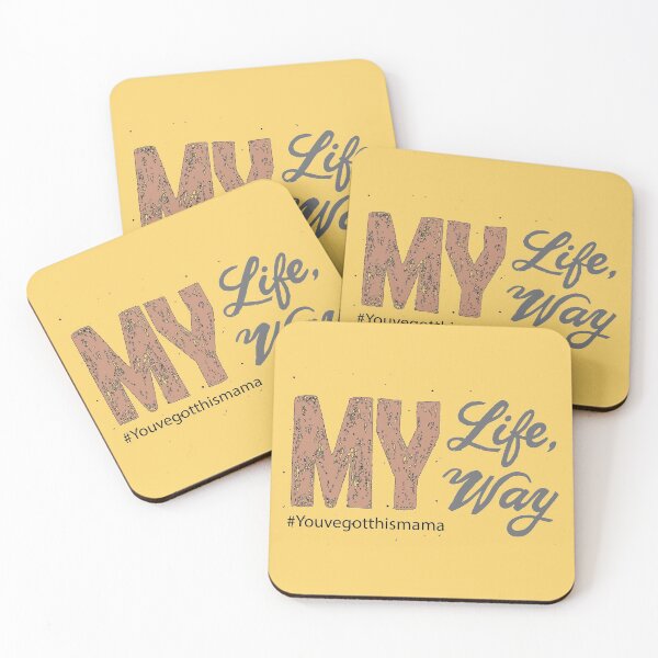 Item preview, Burnt Orange Calligraphy Phrase My Life My Way designed and sold by CJAura by Claire Jane Johnson.