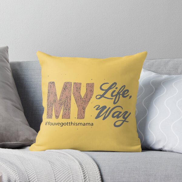 Item preview, Burnt Orange Calligraphy Phrase My Life My Way designed and sold by CJAura by Claire Jane Johnson.
