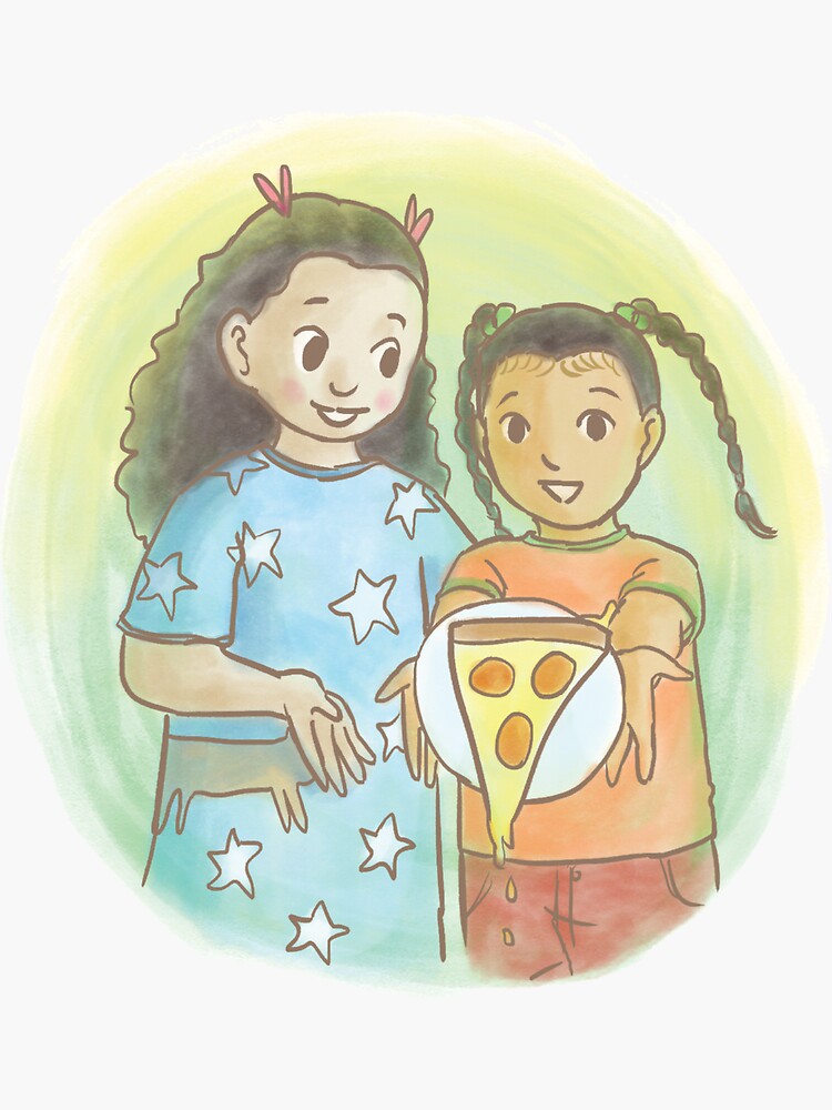 Thumbnail 3 of 3, Sticker, Luna, Yes!/Luna, ¡Sí! - Pizza designed and sold by lunayeslunasi.