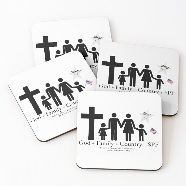 Item preview, God, Family, Country, SPF 1 (additional flags and religious symbols available upon request) designed and sold by Spastic Paraplegia.
