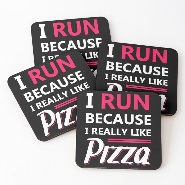 Item preview, I Run Because I Really Like Pizza For Runners designed and sold by motivationaltee.