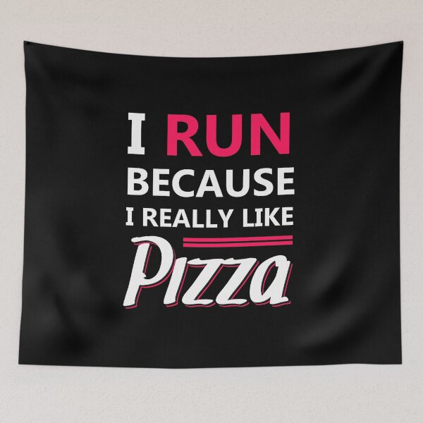 Item preview, I Run Because I Really Like Pizza For Runners designed and sold by motivationaltee.