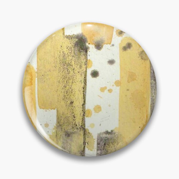 Item preview, Yellow Grey Abstract Watercolor Painting designed and sold by Karlena Lewin Studio.