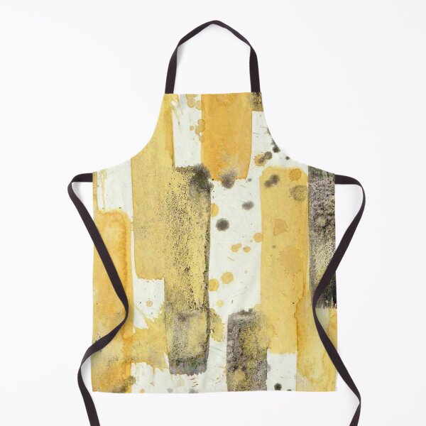 Item preview, Yellow Grey Abstract Watercolor Painting designed and sold by Karlena Lewin Studio.