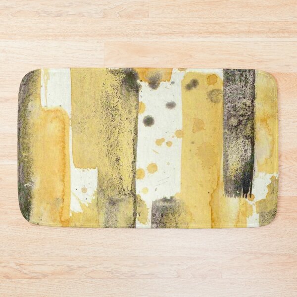 Item preview, Yellow Grey Abstract Watercolor Painting designed and sold by Karlena Lewin Studio.