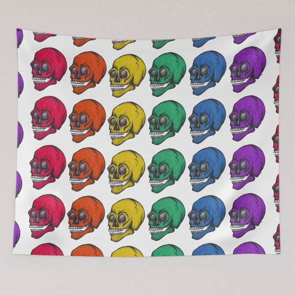 Item preview, Rainbow Skulls - Gay Pride designed and sold by The White Bat.